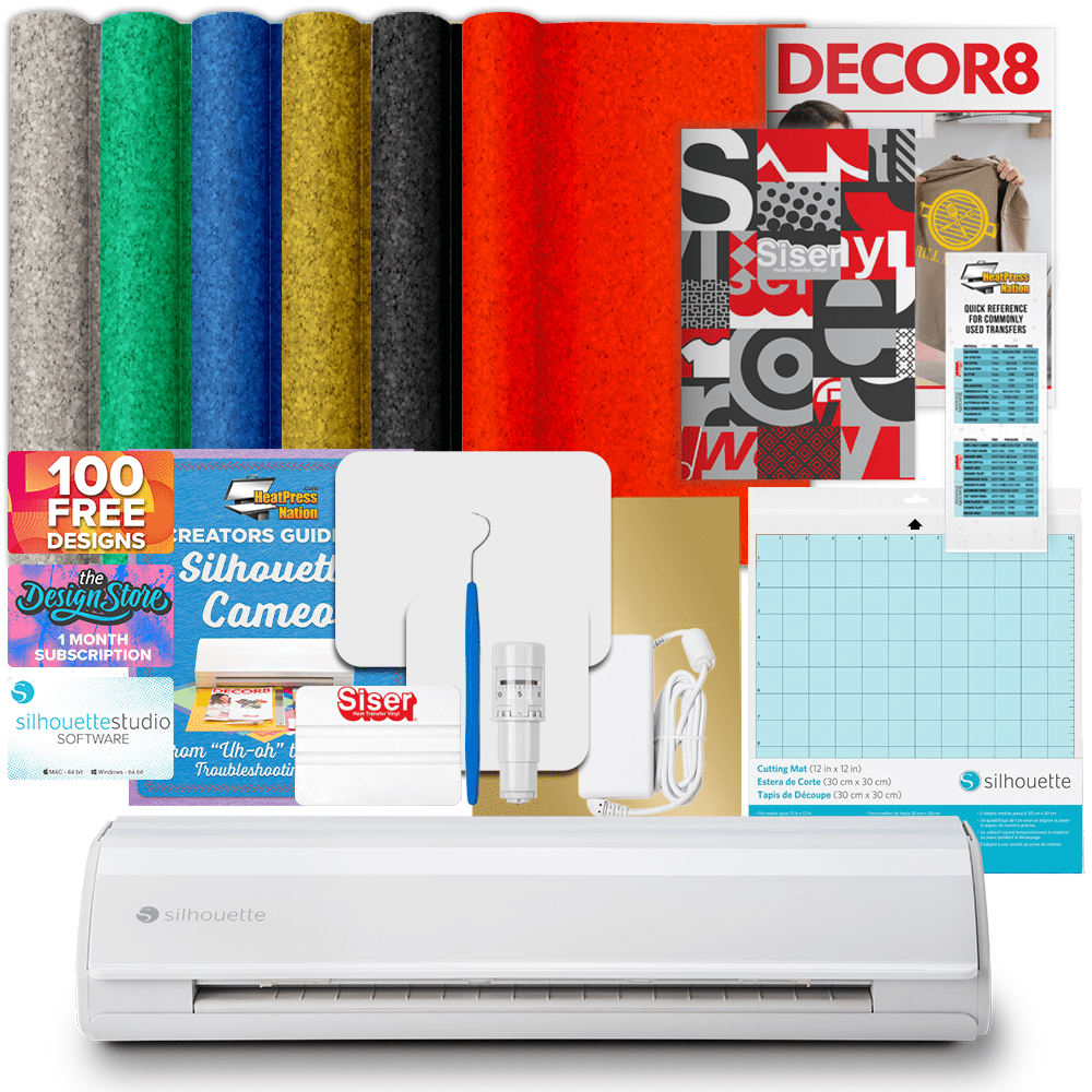 Silhouette Cameo 5 Siser Glitter HTV Bundle - HeatPressNation