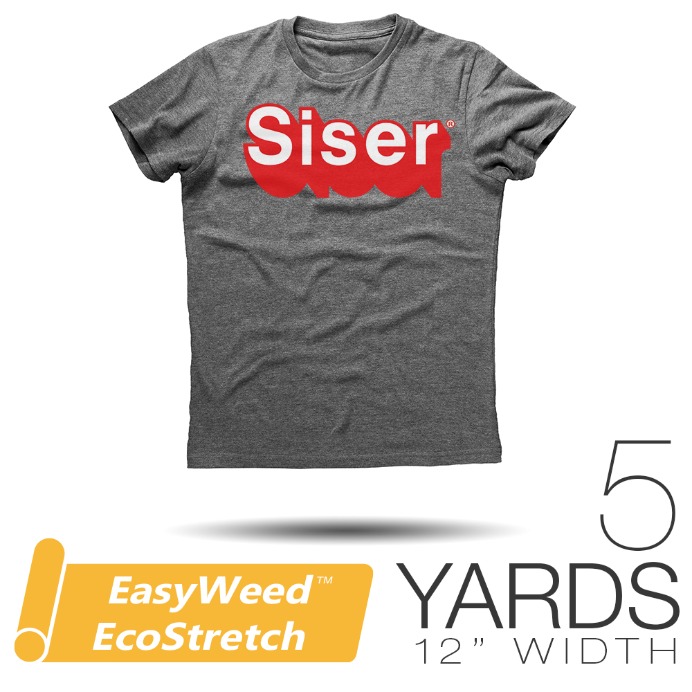 Siser EASYWEED ECOSTRETCH Wärmeübertragungsvinyl – 12 Zoll x 5 Yards
