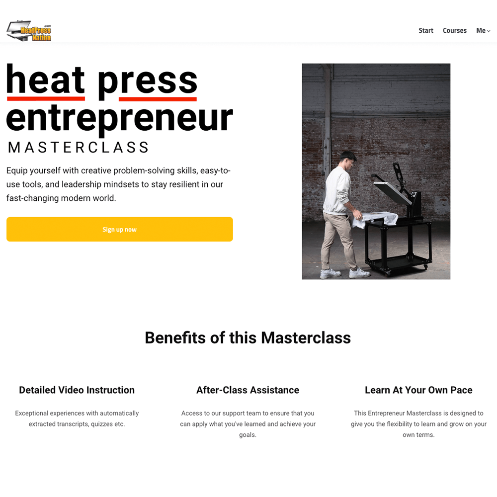 HPN MyExpert Support Heat Press Entrepreneur Masterclass - HeatPressNation