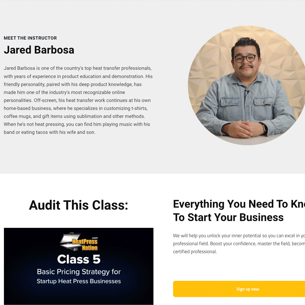 HPN MyExpert Support Heat Press Entrepreneur Masterclass - HeatPressNation