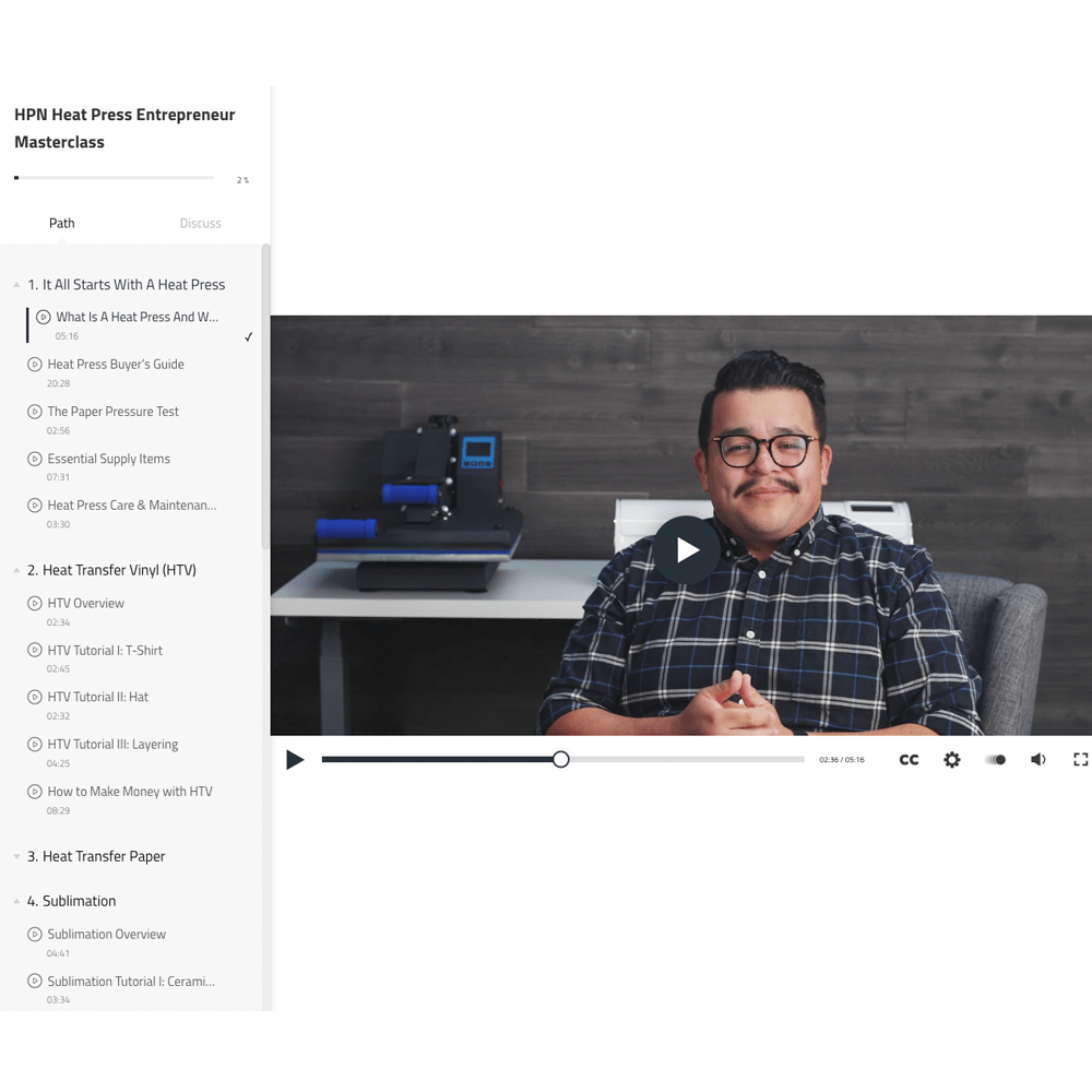 HPN MyExpert Support Heat Press Entrepreneur Masterclass - HeatPressNation