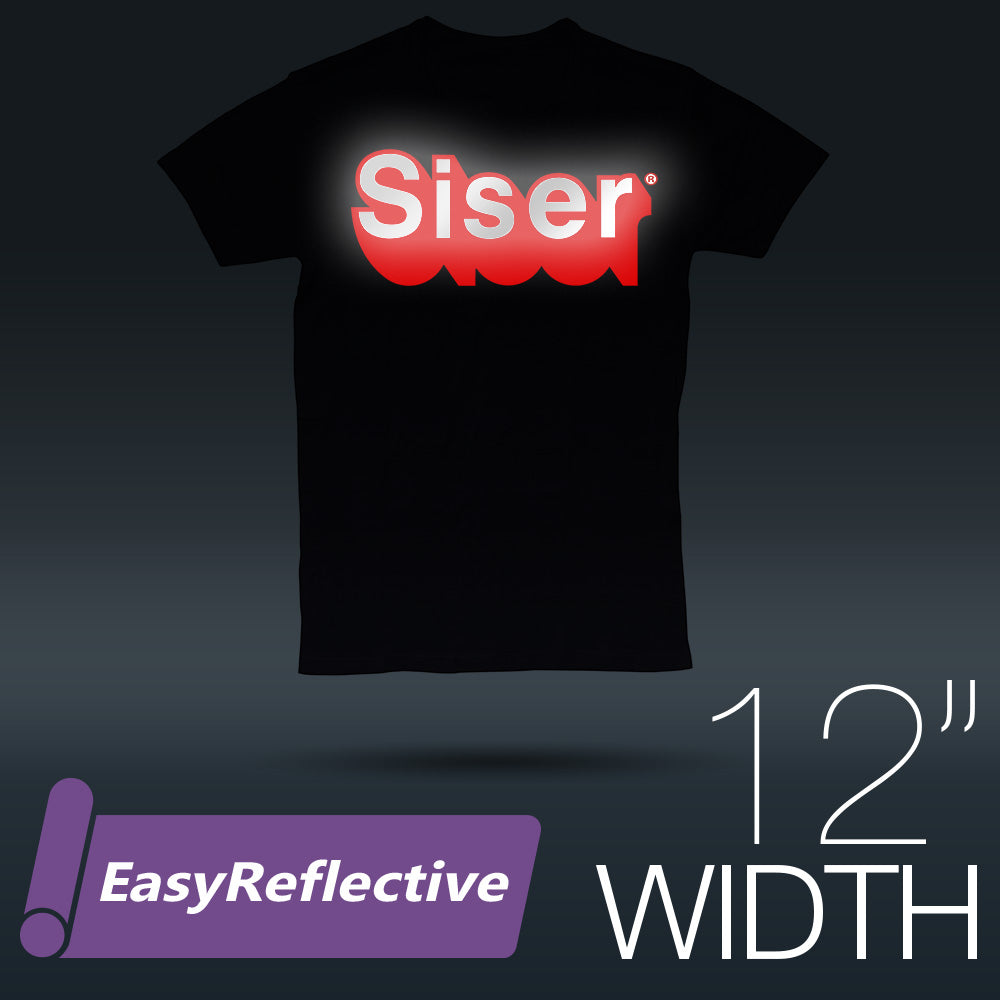 Siser EasyReflective Silver Heat Transfer Vinyl 12" - By the Yard