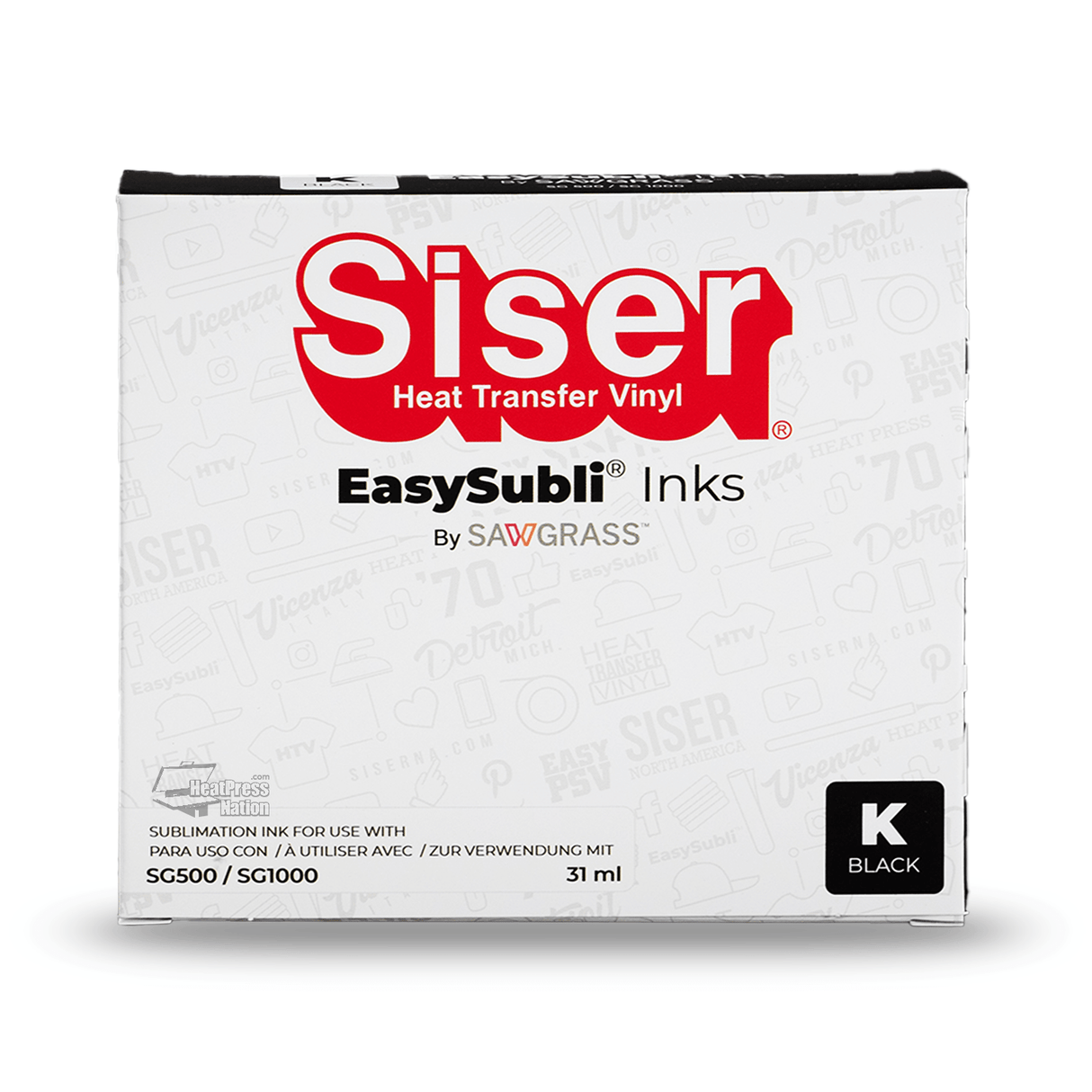 Siser EasySubli UHD Black Ink Cartridge for Sawgrass Virtuoso SG500/SG1000 - HeatPressNation