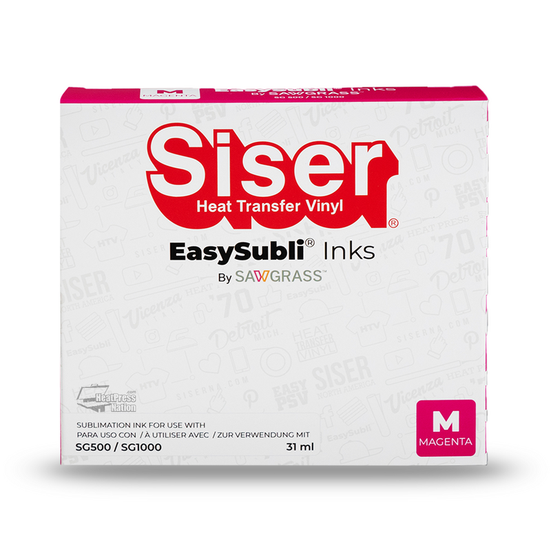 Siser EasySubli UHD SG500/SG1000 Individual Sublimation Ink Cartridges Subscription