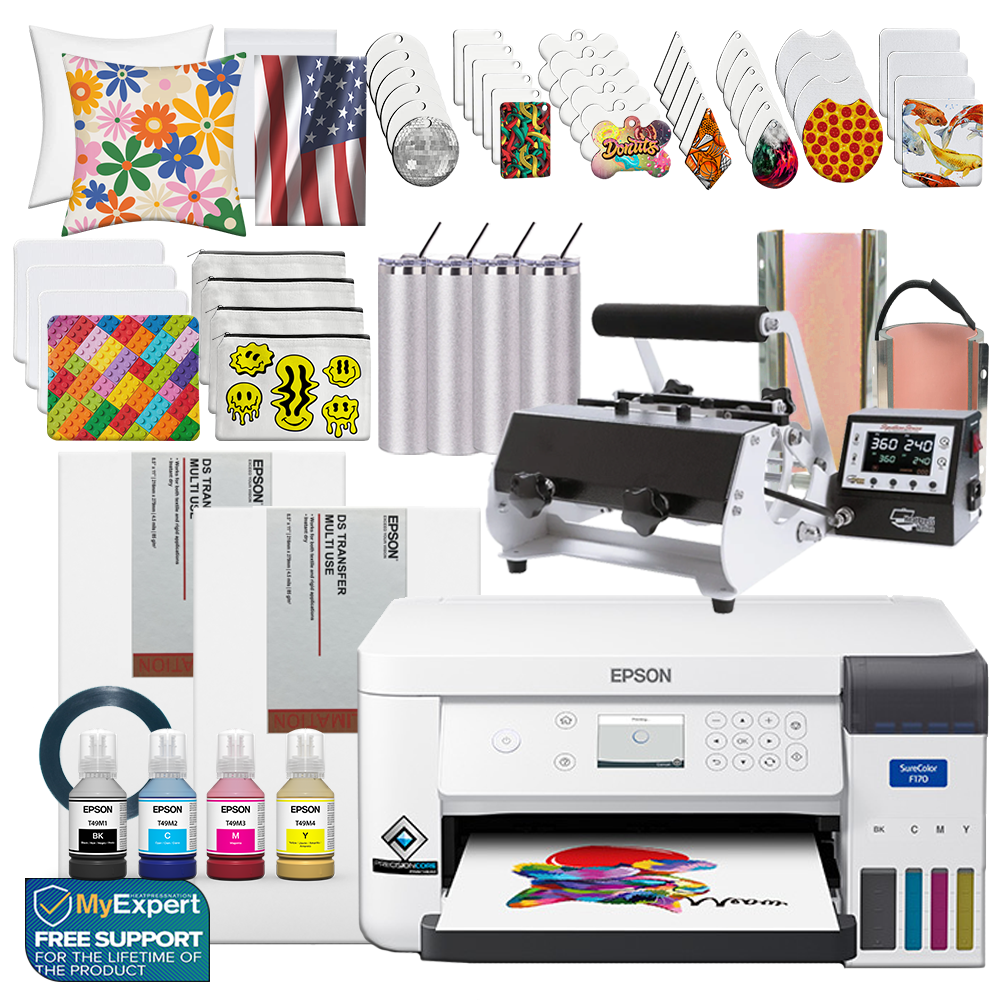 Epson SureColor F170 Sublimation Printer Press Bundle