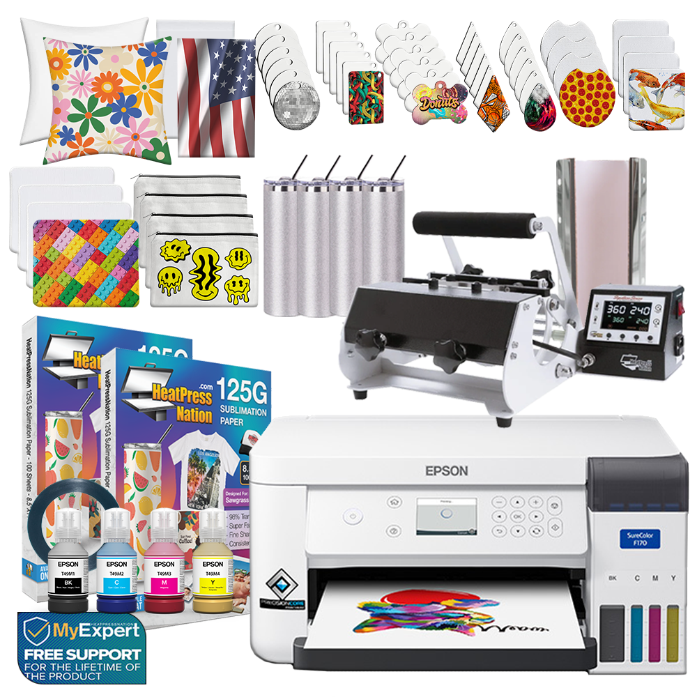Epson SureColor F170 Sublimation Printer Press Bundle