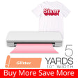 Siser GLITTER Heat Transfer Vinyl 5 Yards - 10" Silhouette Craft Cutting Width - HeatPressNation