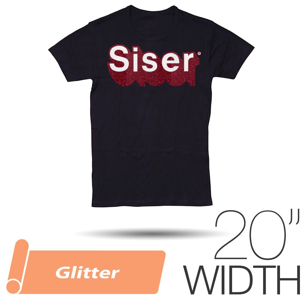 Siser GLITTER Heat Transfer Vinyl 20" - By the Yard - HeatPressNation