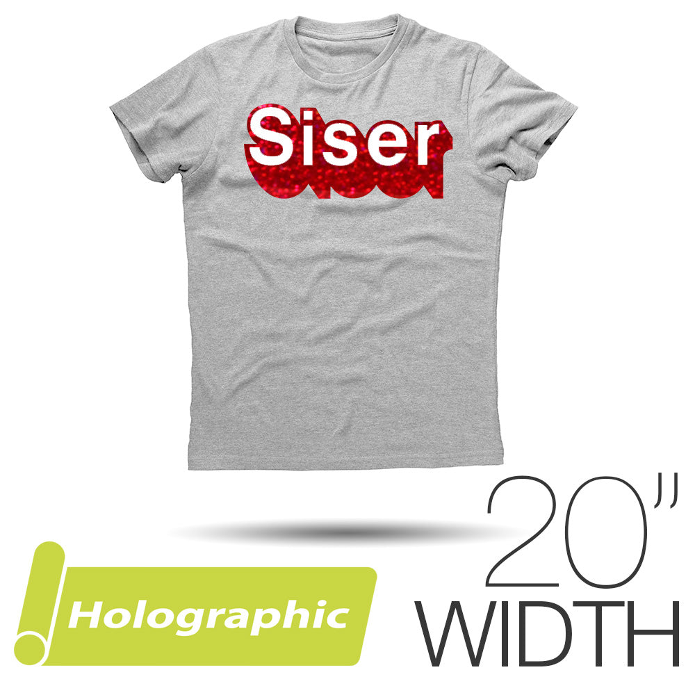 Siser HOLOGRAPHIC Heat Transfer Vinyl 20" - By the Yard