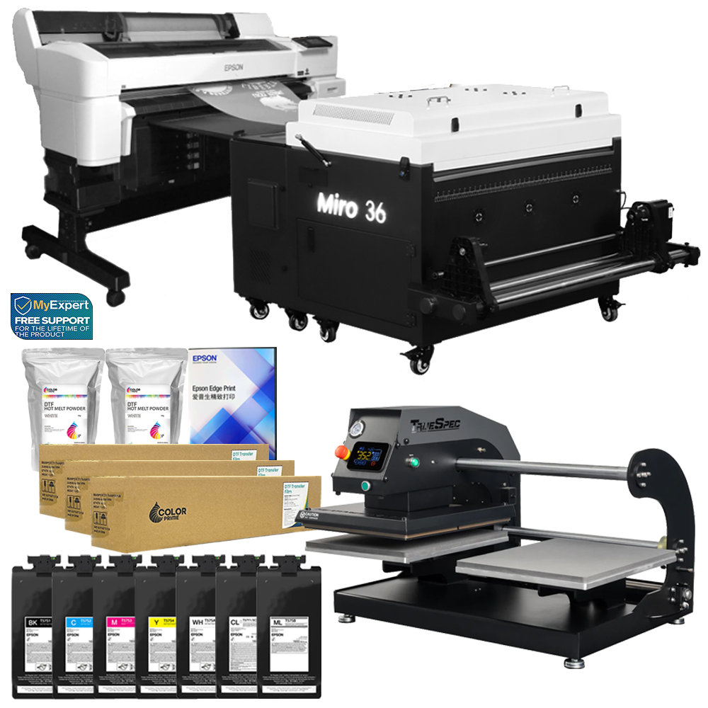 Epson SureColor G6070 35" DTF Printer Shaker, Ink, Double Pneumatic Bundle