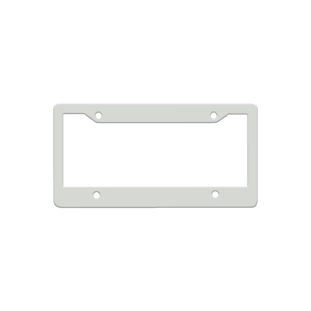 HPN SubliCraft Sublimation Aluminium License Plate Frame - Gloss White - HeatPressNation