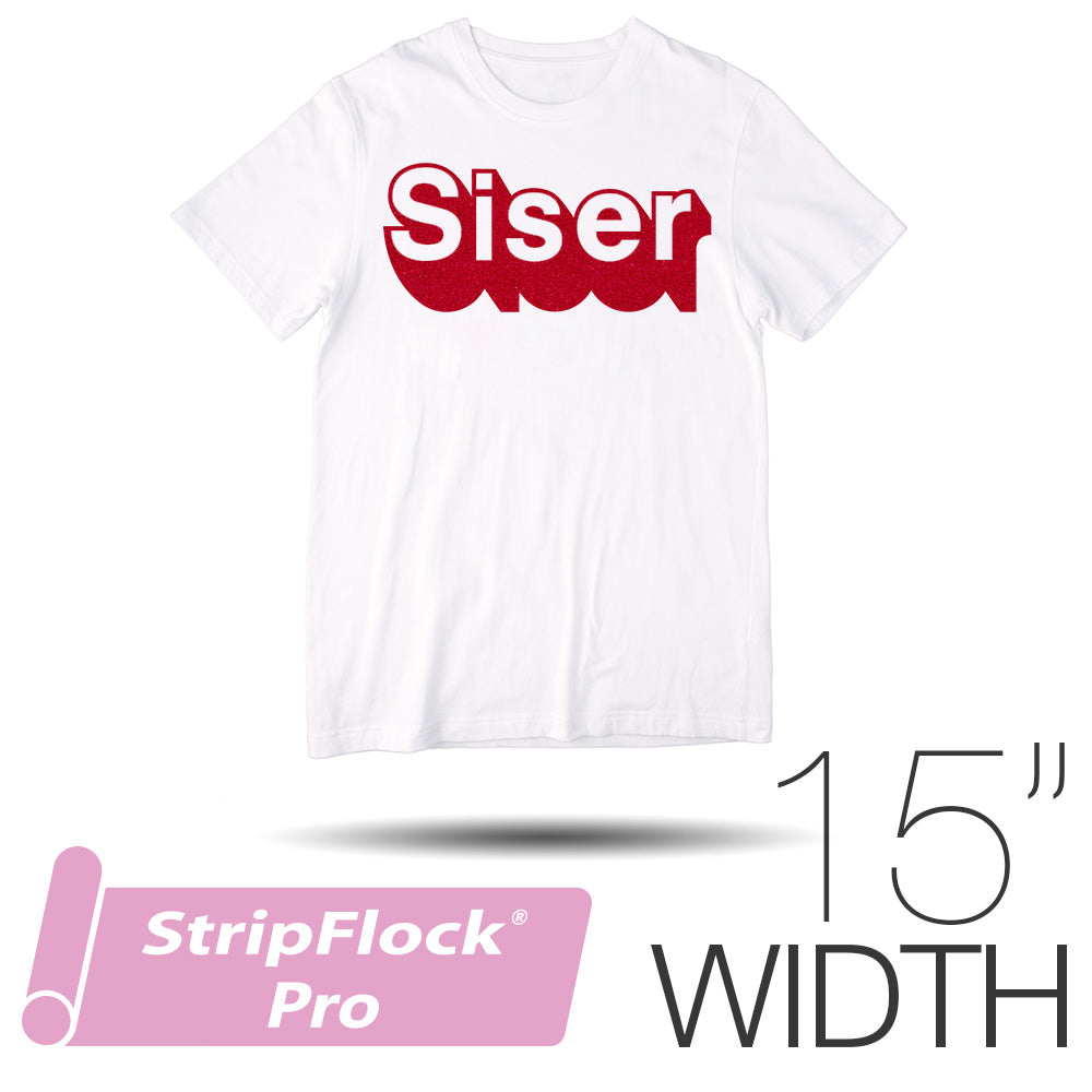 Siser STRIPFLOCK PRO Heat Transfer Material 15" - By the Yard
