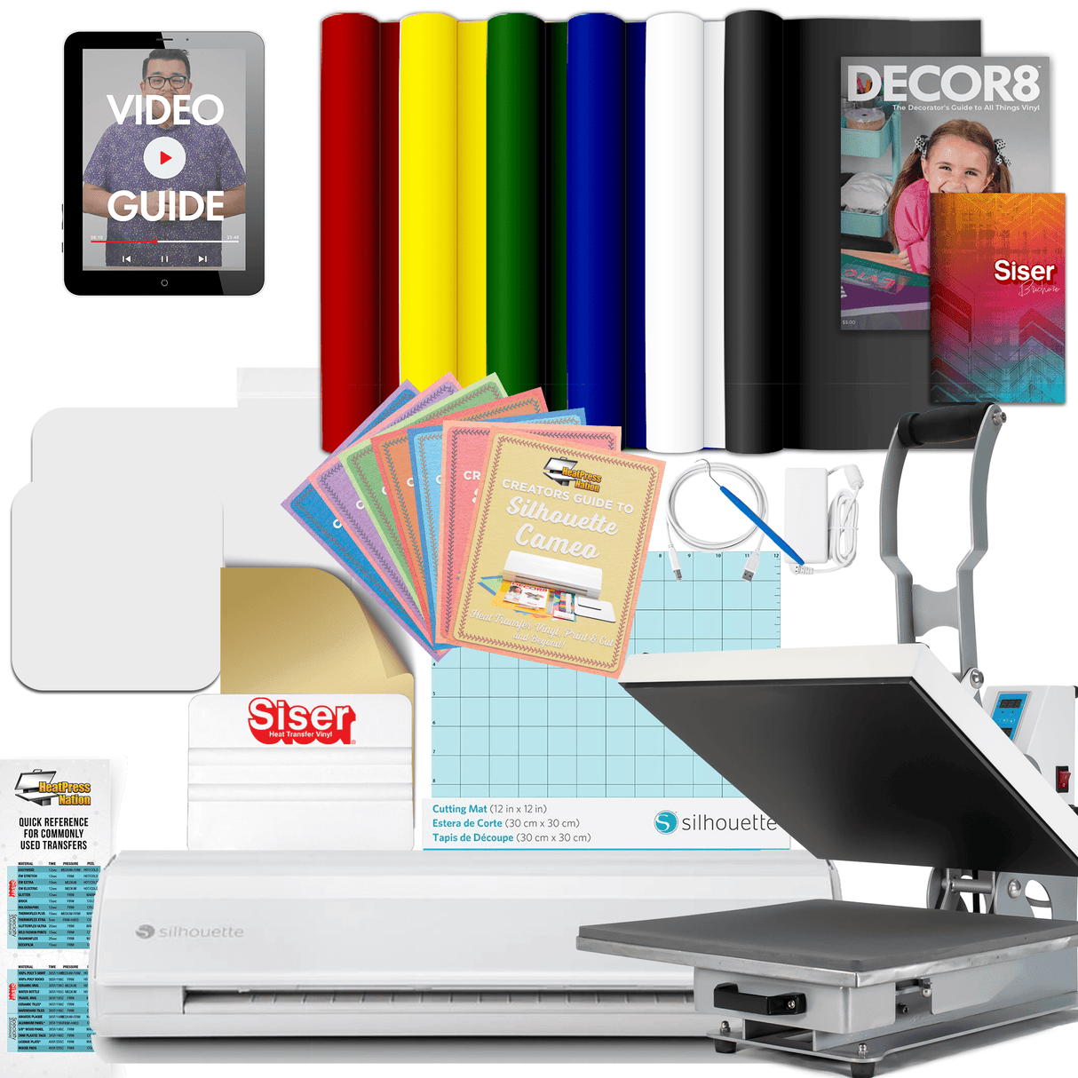 Silhouette Cameo 5 Deluxe Bundle with HPN Craft Pro Heat Press - HeatPressNation