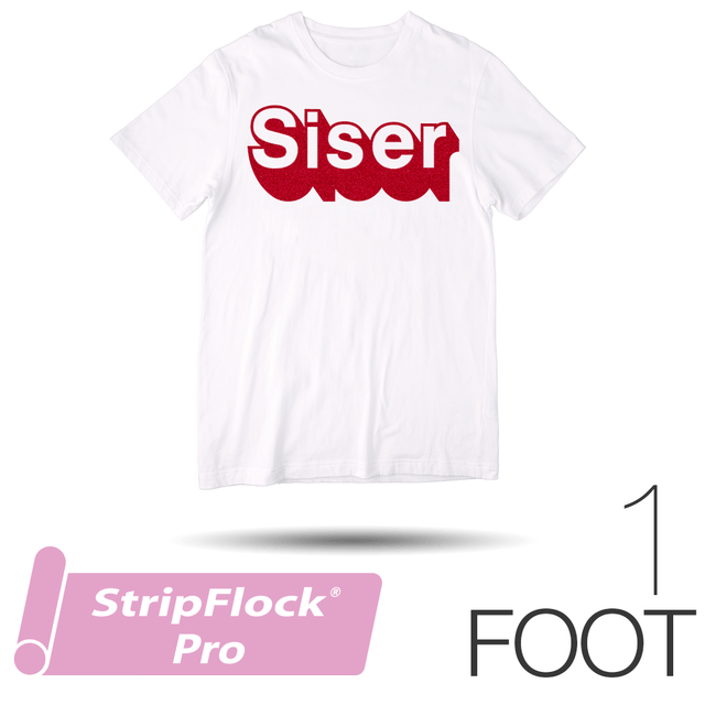 Siser STRIPFLOCK PRO Heat Transfer Material - 15" x 1 Foot - HeatPressNation