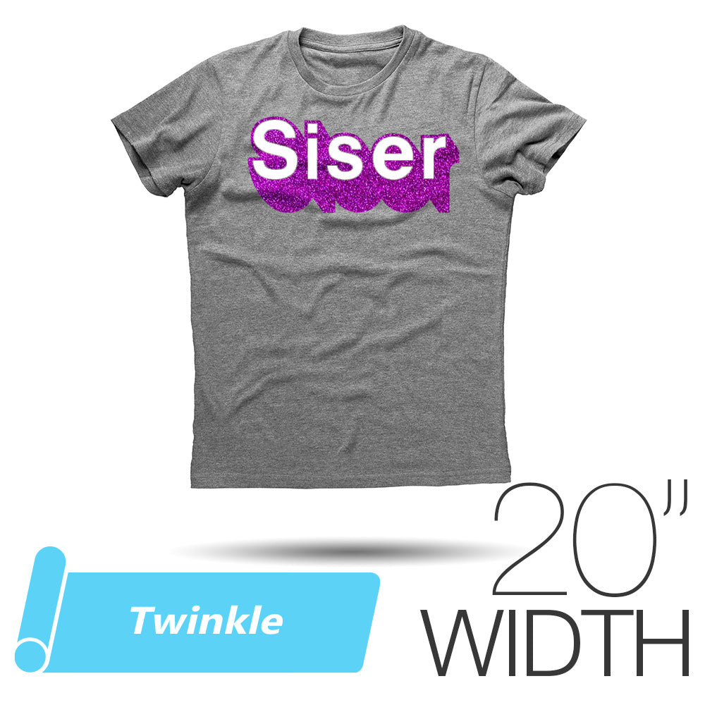 Siser TWINKLE Heat Transfer Vinyl 20" - By the Yard