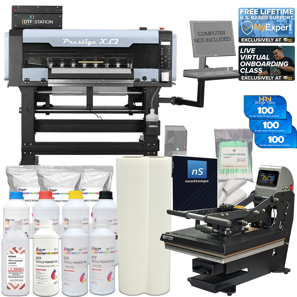 DTF Station Prestige XL2 24"-Drucker mit Verbrauchsmaterialpaket
