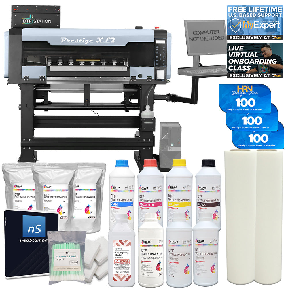 DTF Station Prestige XL2 24"-Drucker mit Verbrauchsmaterialpaket