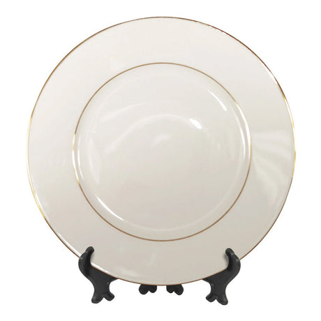 HPN SubliCraft 10" Sublimation Ceramic Plate with Gold Trim - 24 per Case - HeatPressNation