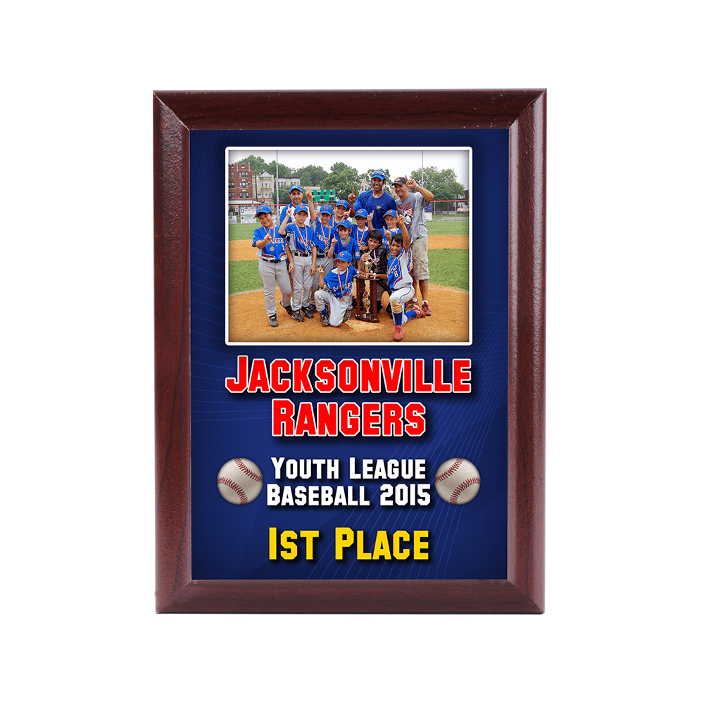 Unisub 6" x 8" Cherry Sublimation MDF Plaque with Ogee Edge - HeatPressNation