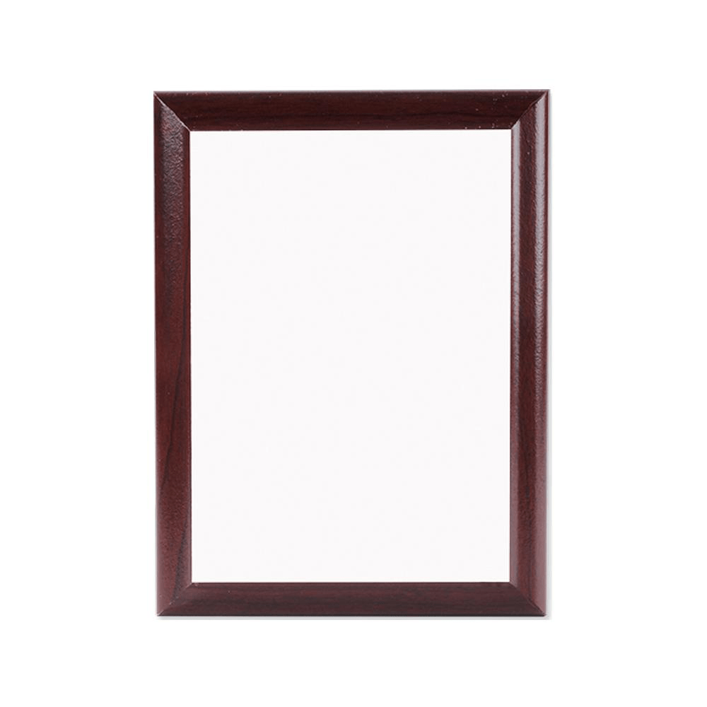 Unisub 8" x 10" Cherry Sublimation MDF Plaque with Ogee Edge - HeatPressNation