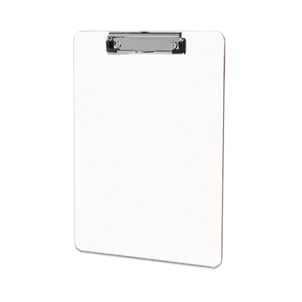 Unisub 9" x 12.5"Sublimation MDF Hardboard Clipboard with Flat Clip - HeatPressNation