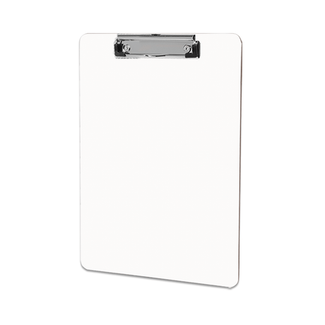 Unisub 9" x 12.5"Sublimation MDF Hardboard Clipboard with Flat Clip - HeatPressNation