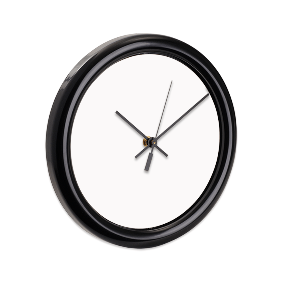 Unisub 8.125" Round Sublimation Hardboard Clock Kit (No Lens) - 2 Pack - HeatPressNation