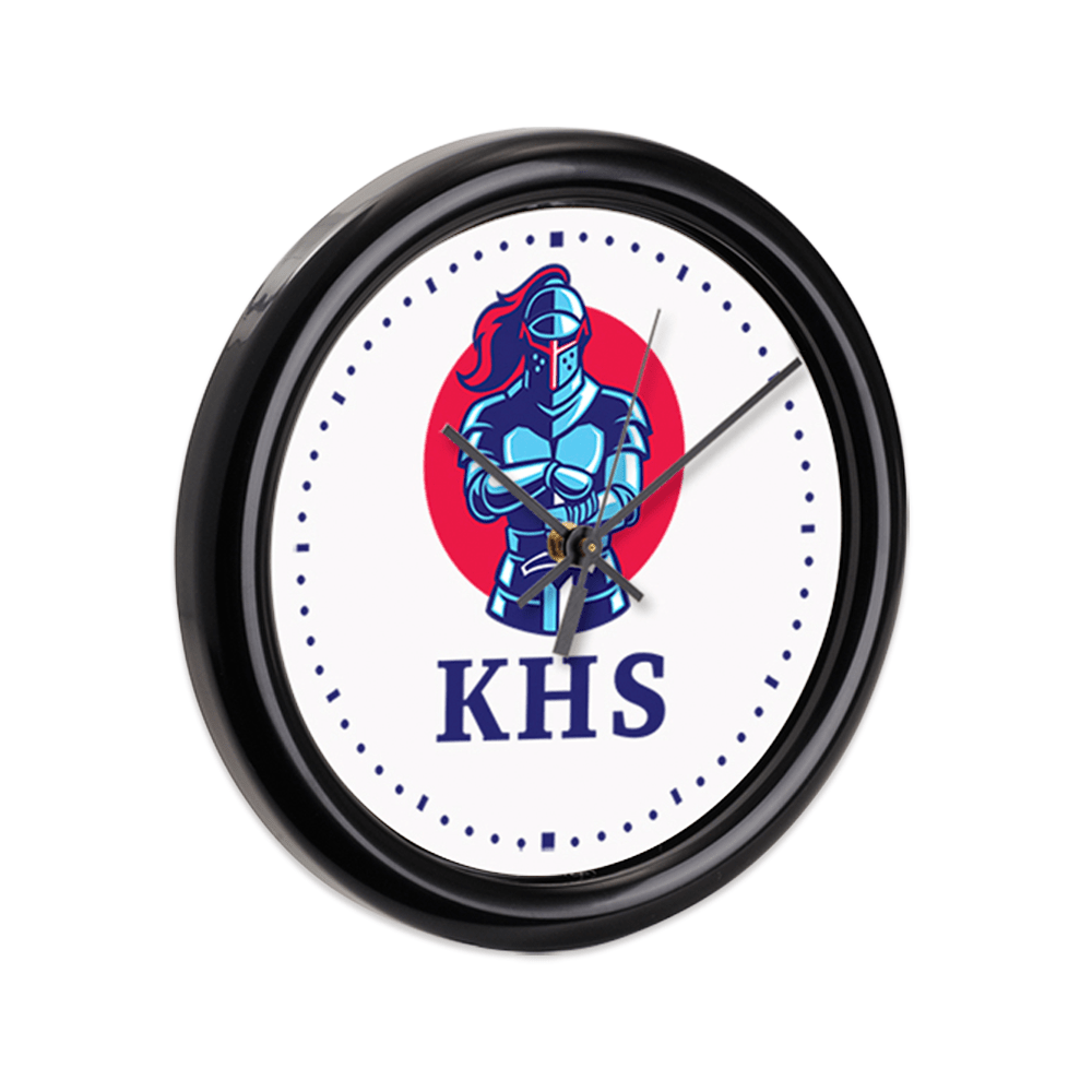 Unisub 8.125" Round Sublimation Hardboard Clock Kit (No Lens) - 2 Pack - HeatPressNation