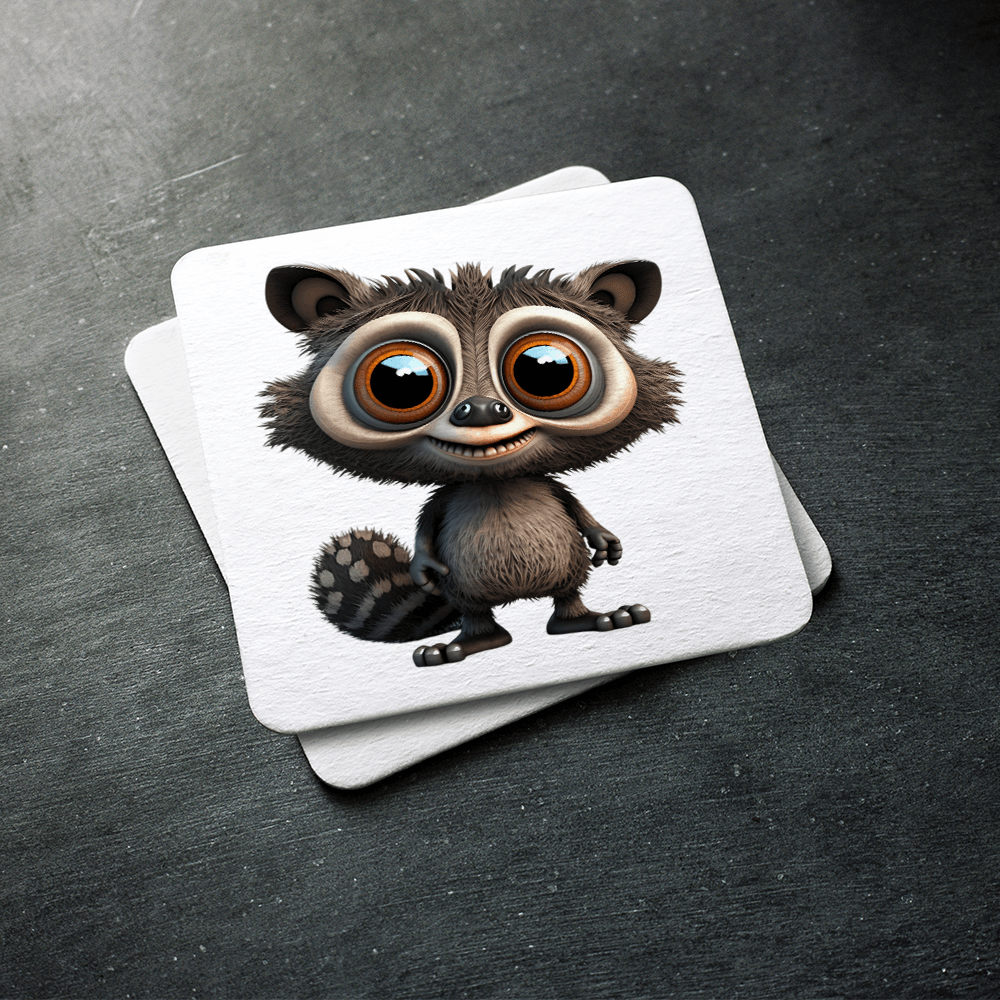 Cartoon Racoon Design - HeatPressNation