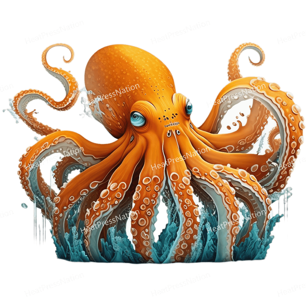 Water Octopus Design - HeatPressNation