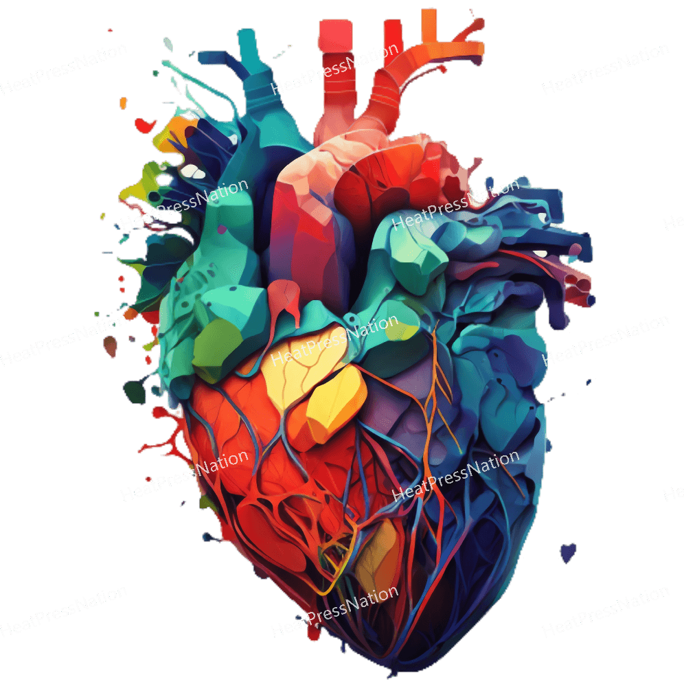 Colorful Heart Design - HeatPressNation
