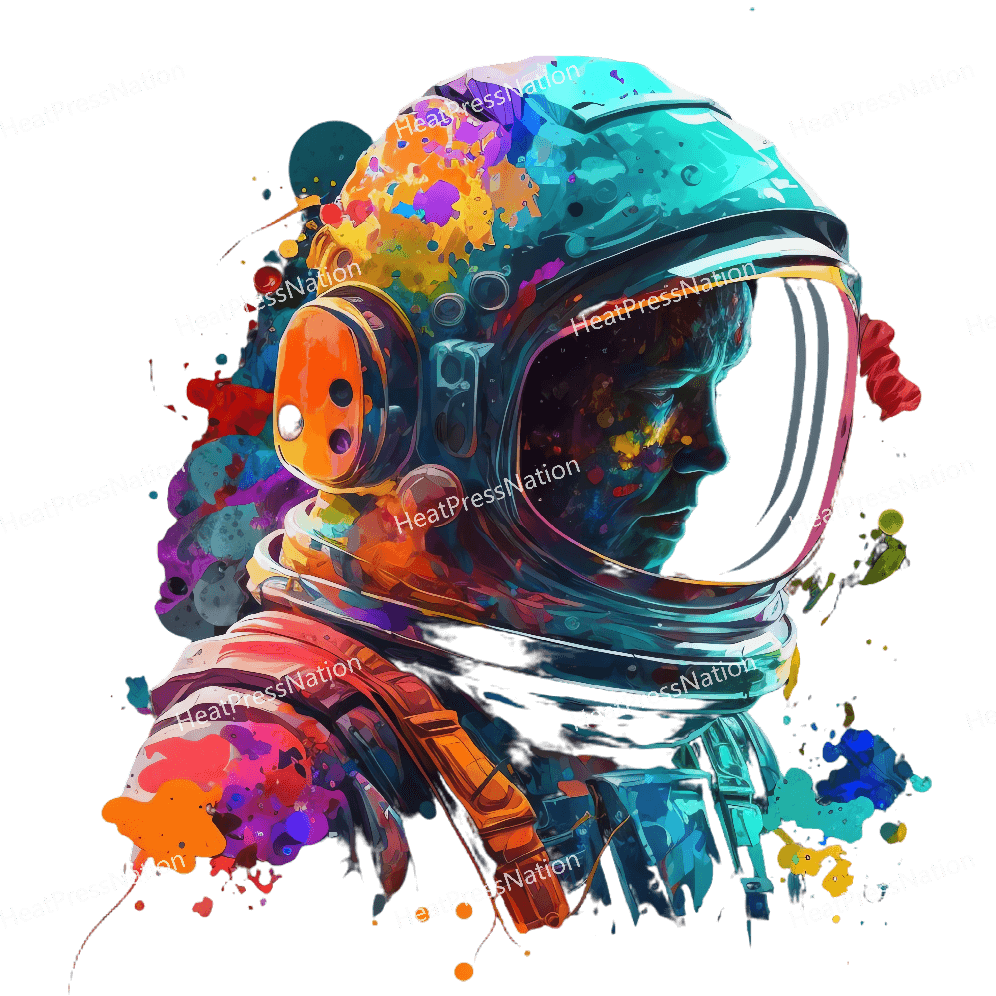 Colorful Astronaut Design - HeatPressNation