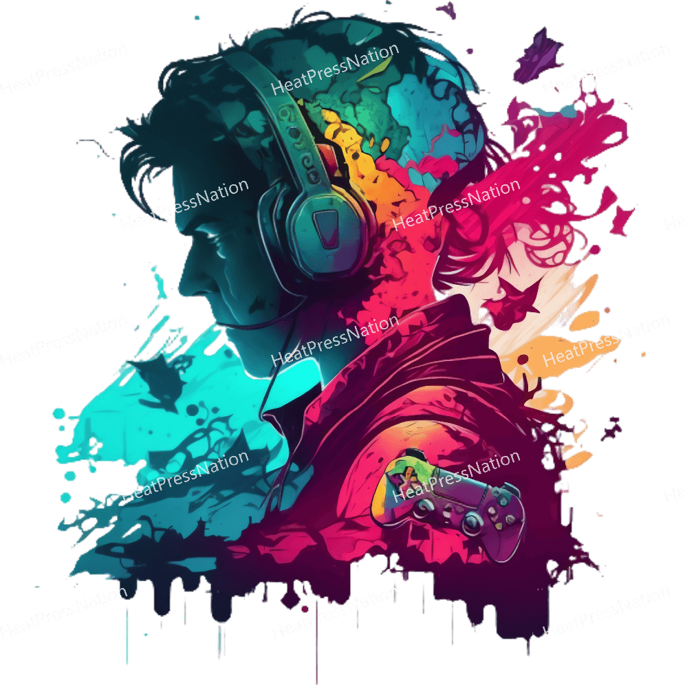 Neon Gamer Design - HeatPressNation