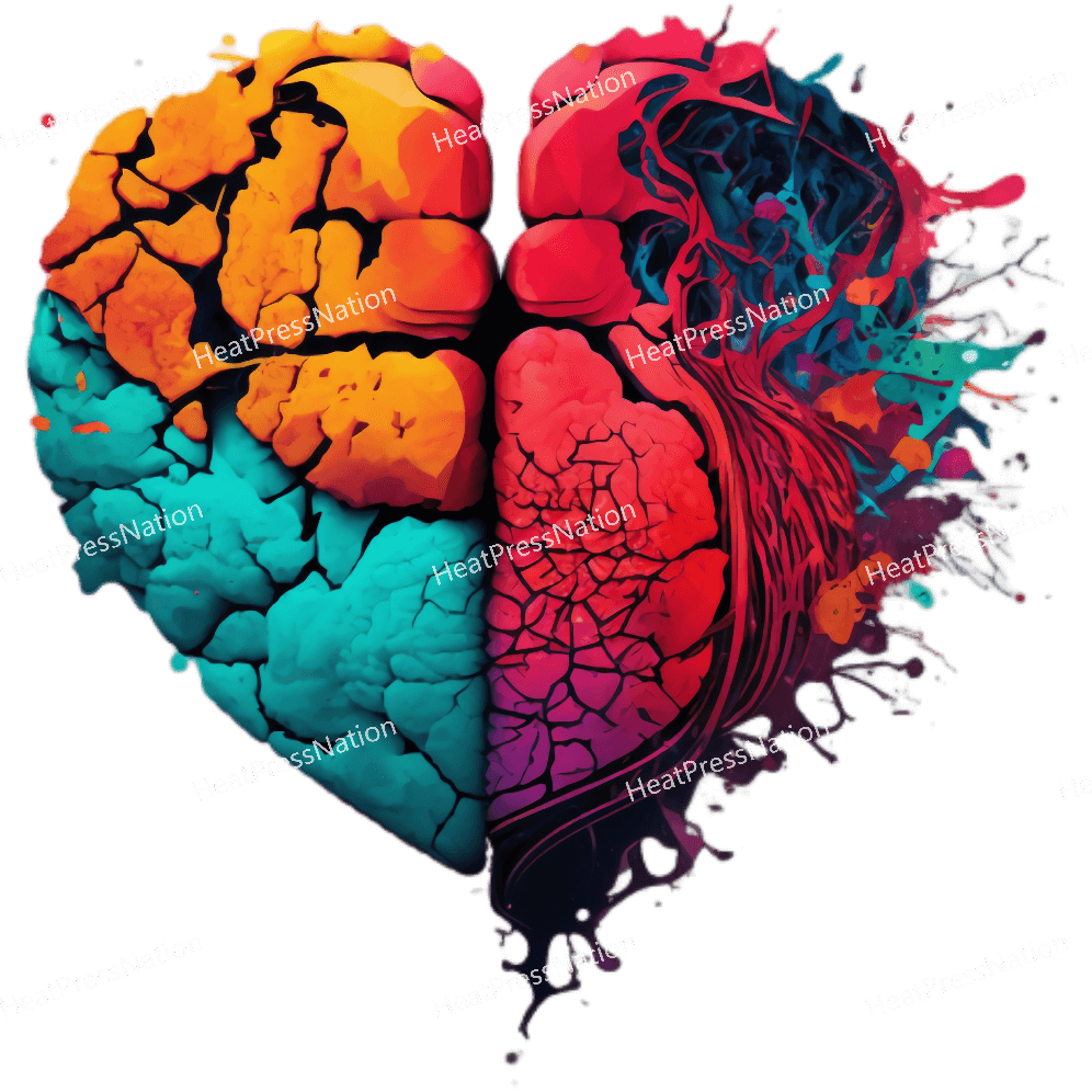 Heart Mashup Design - HeatPressNation