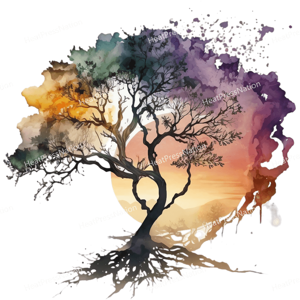 Sunset Tree Design - HeatPressNation