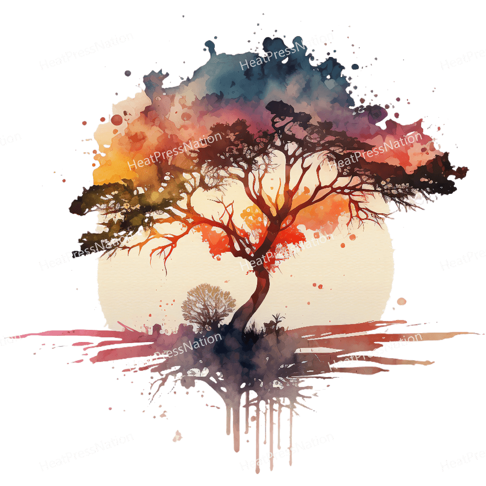 Sunrise Tree Design - HeatPressNation