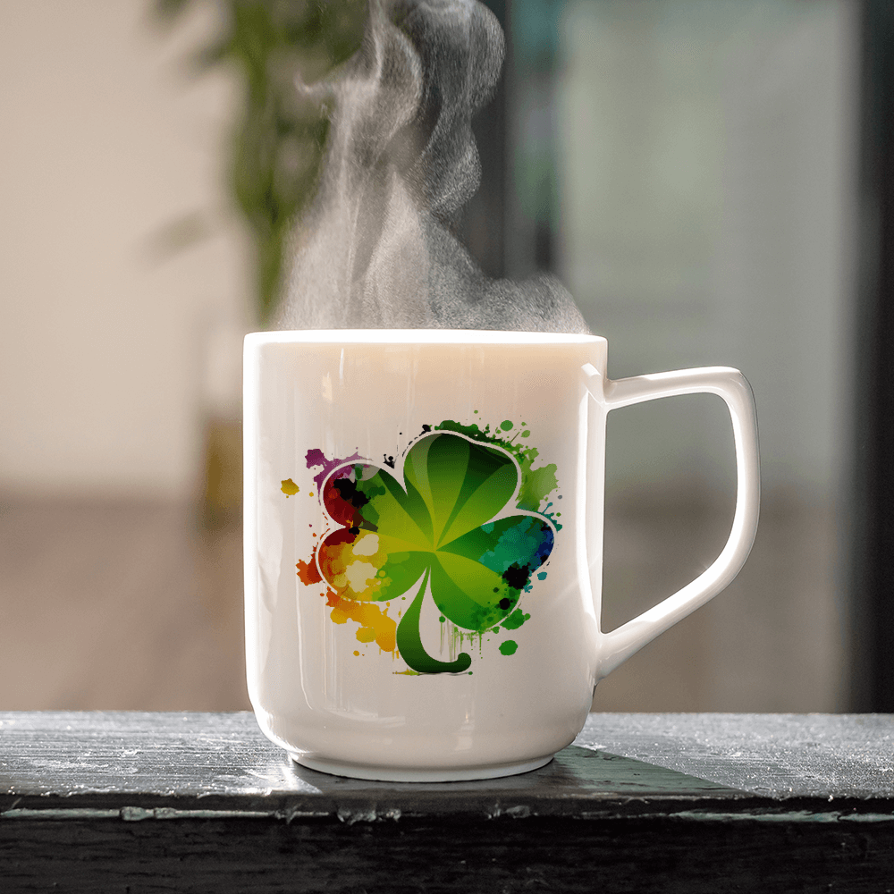 Splatter Clover Design - HeatPressNation