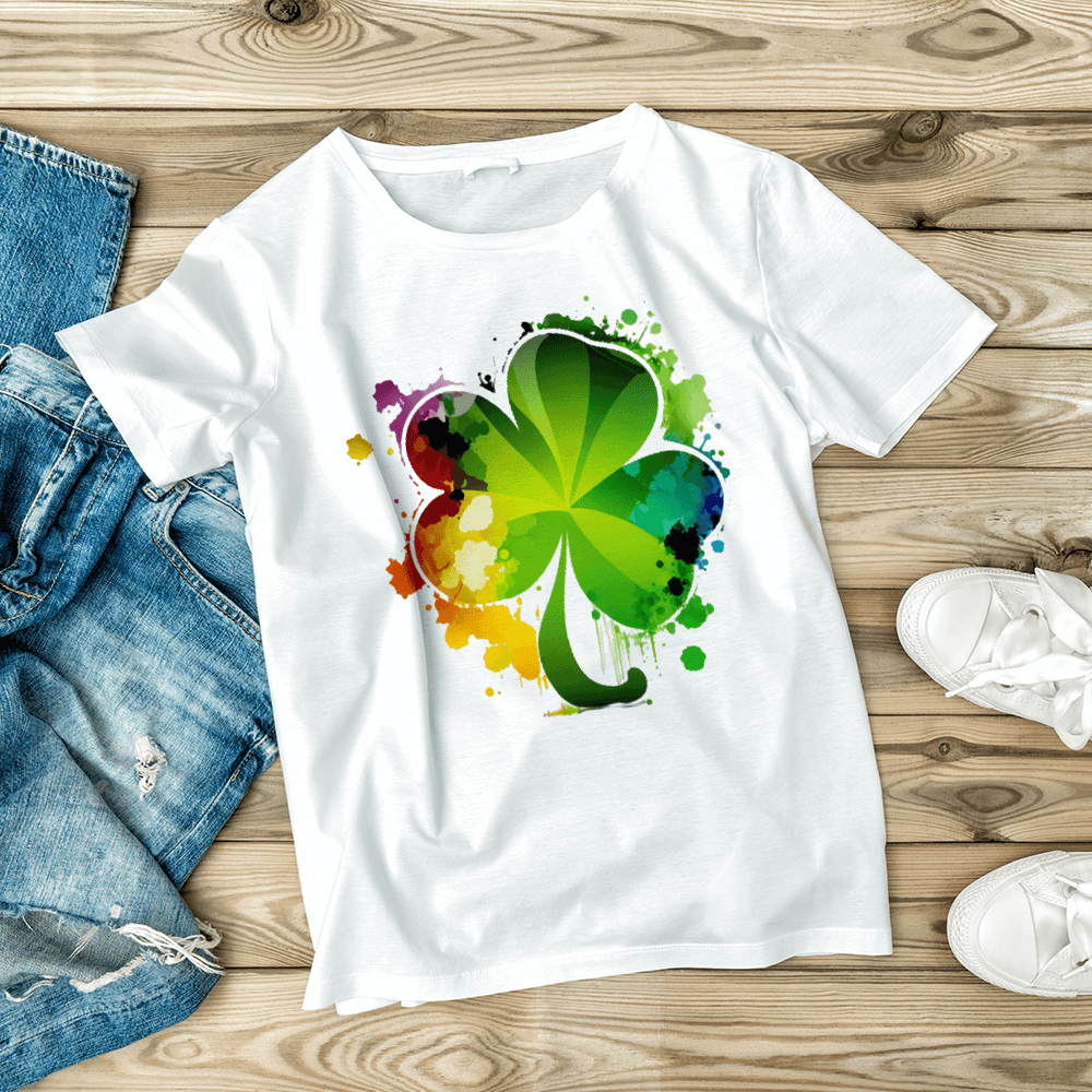 Splatter Clover Design - HeatPressNation