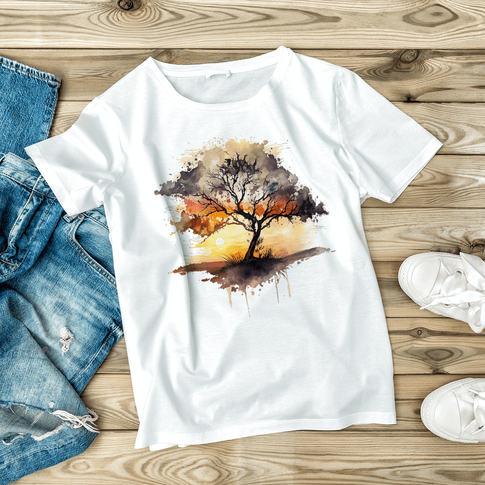 Watercolor Tree Design - HeatPressNation