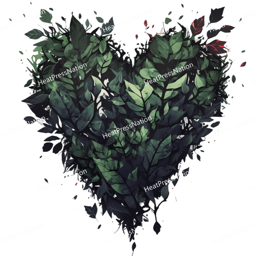 Leaf Heart Design - HeatPressNation
