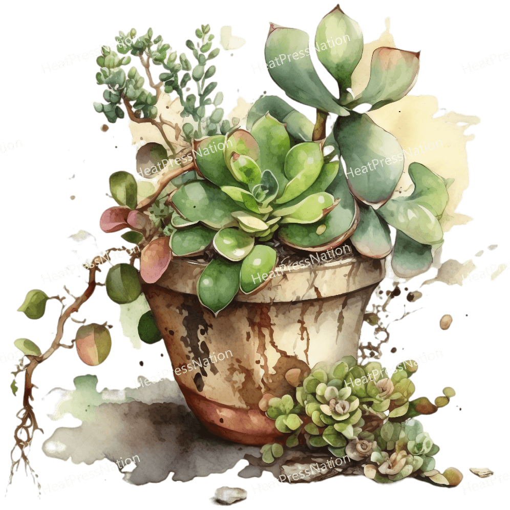 Watercolor Plant Design - HeatPressNation