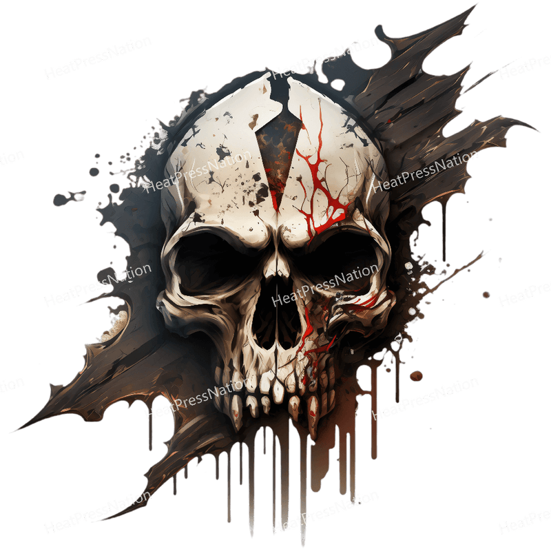 Skull Grunge Design