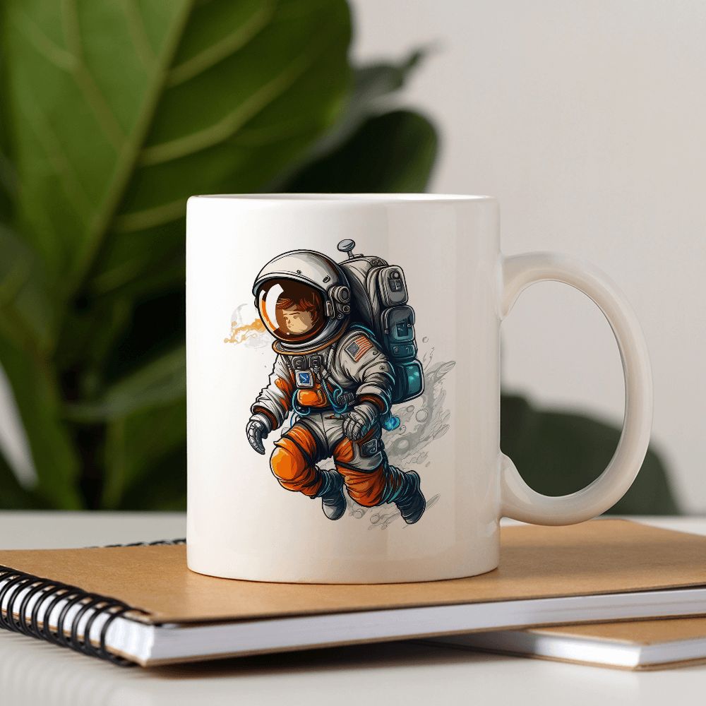 Astronaut Floating Space Design - HeatPressNation