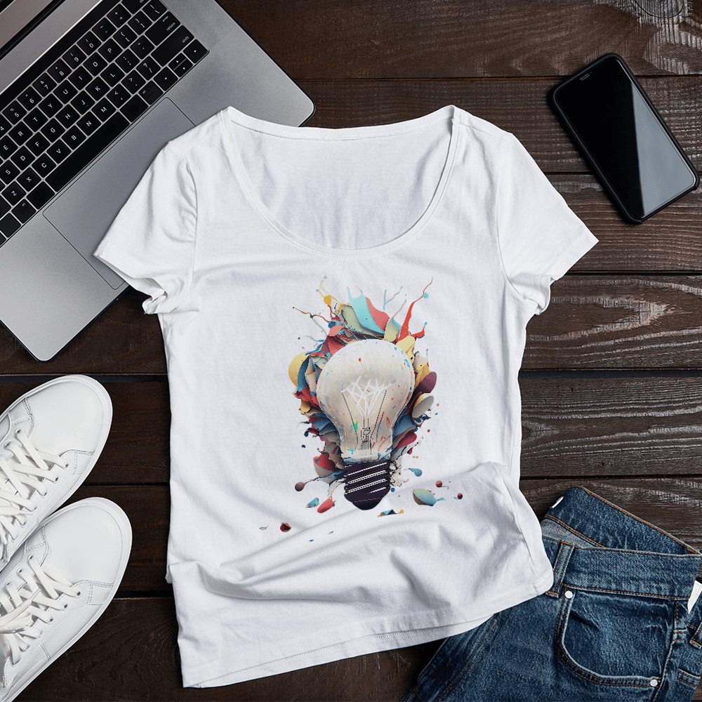 Colorful Lightbulb Design - HeatPressNation