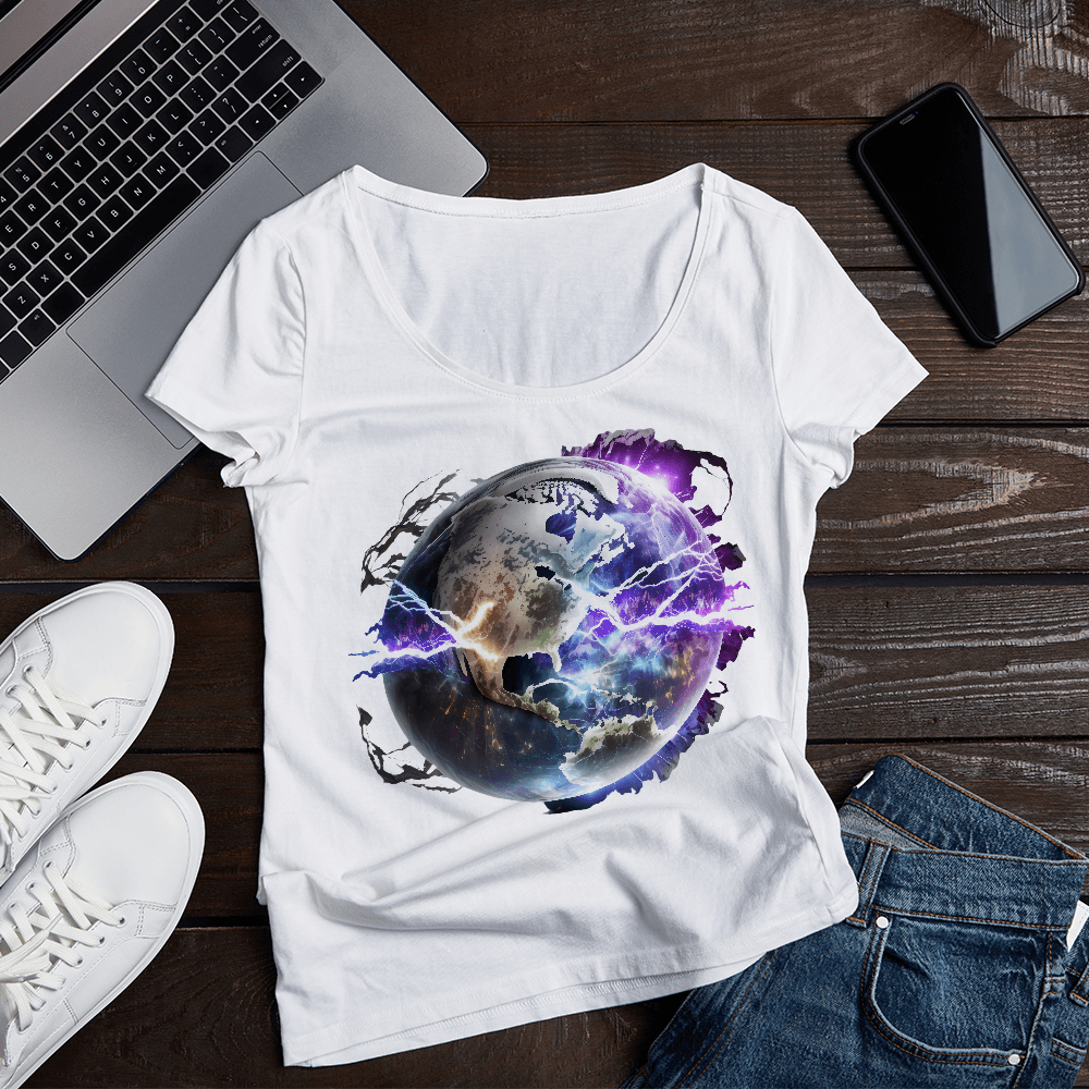 Lightning Globe Design - HeatPressNation