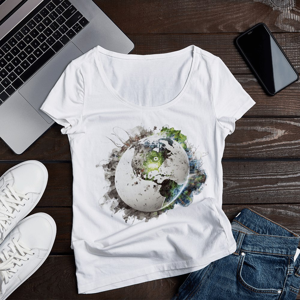 Waterless Globe Design - HeatPressNation