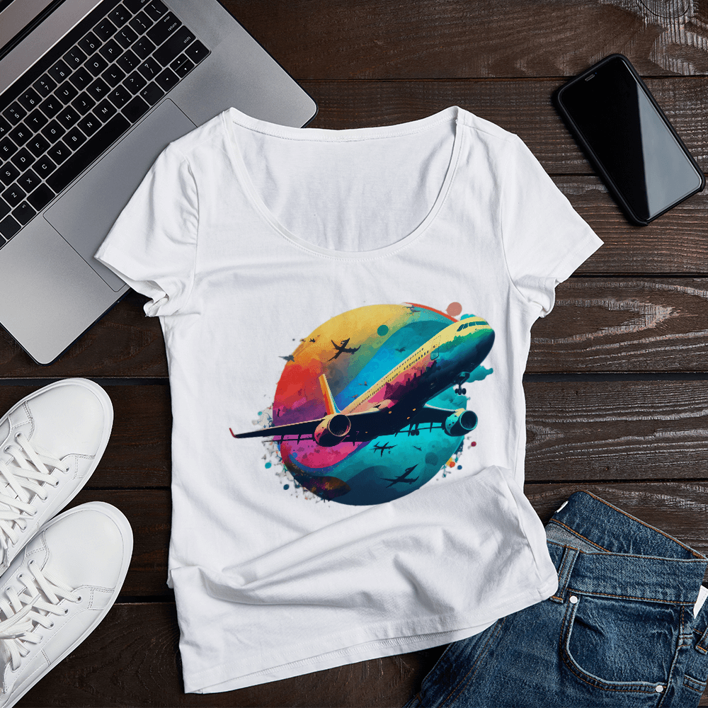 Neon Plane Design - HeatPressNation