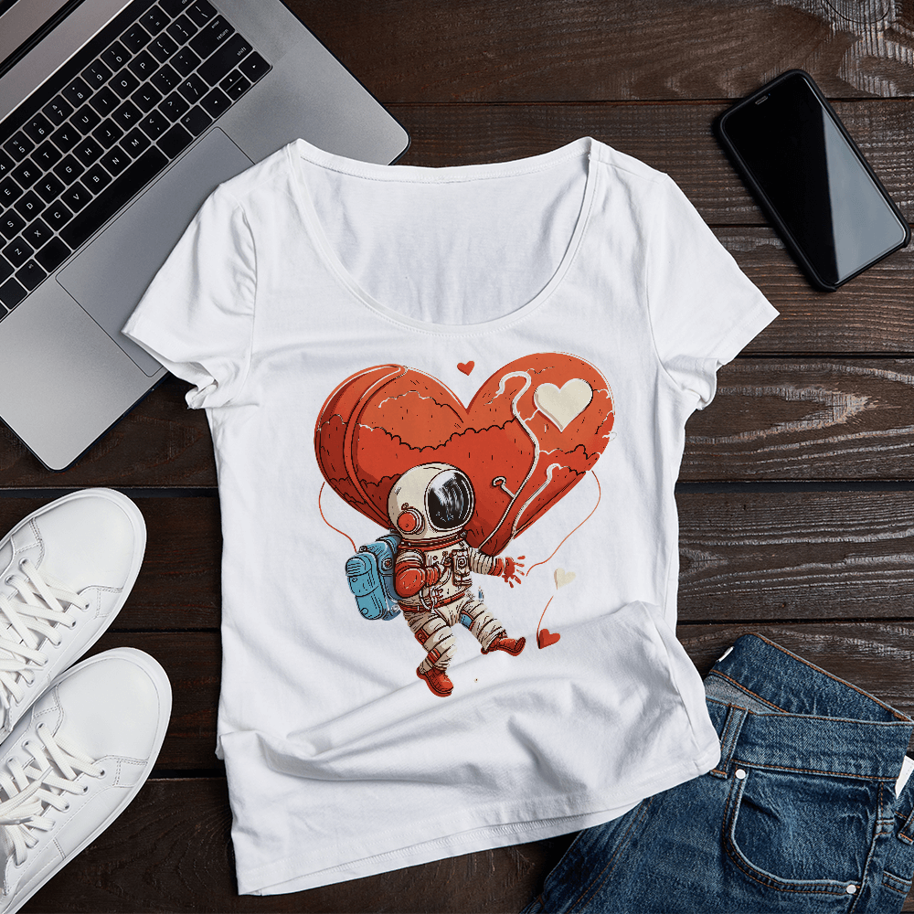 Astronaut Love Design - HeatPressNation