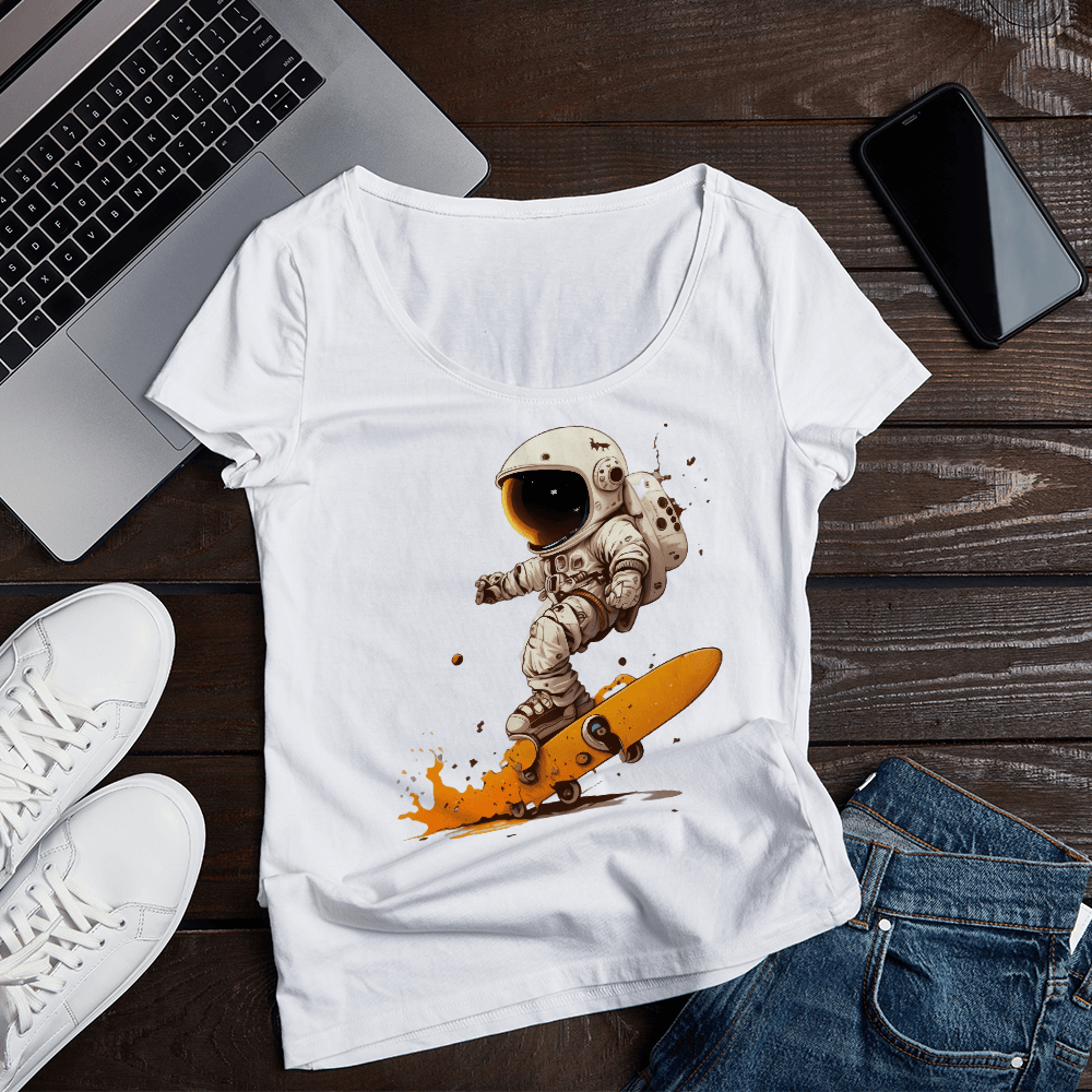 Skating Astronaut Design - HeatPressNation