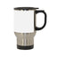 14 oz. Stainless Steel Travel Sublimation Mugs w/ White Patch - 24 Per Case
